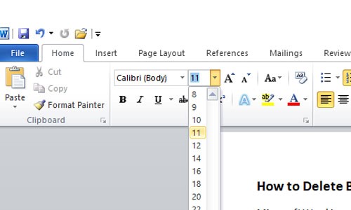 remove blank page in word for mac